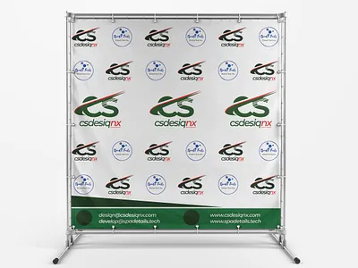 Wall Banner Concept creativity graphic design logo vector