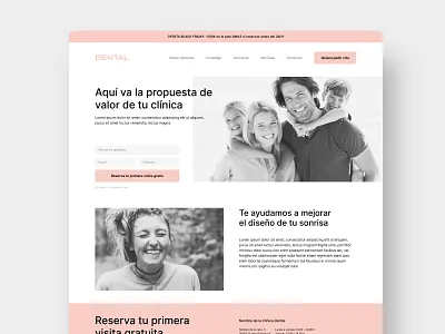 Dental clinic homepage concept design figma graphic design home visual design web design website