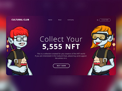 NFT Landing Page for First Shots landingpage nft ui website
