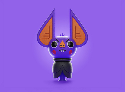 Halloween bat 3d bat blender fan art halloween illustration stylized