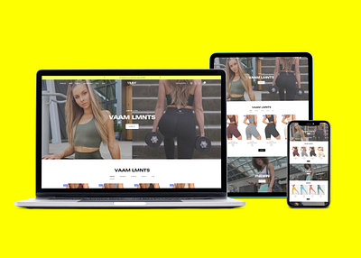 Fitness Website - Shopify ecommerce website fitness landing page shopify store website design wordpress
