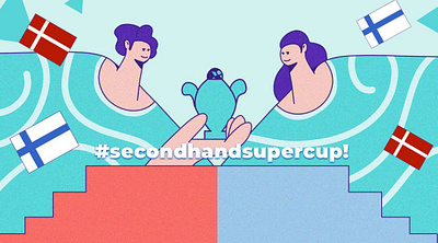 #Secondhandsupercup! denmark finland illustration marketing supercup