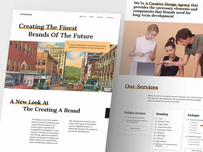 Website design for Creative Agency agency creativeagency design minimal services simple ui uidesign uiux uiuxdesigner ukraine uxdesign web website