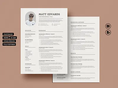 Resume CV a4 resume cover letter curriculum vitae cv cv resume diy graphic design job resume job search resume resume cover letter resume cv resume design us letter resume web developer resume word resume