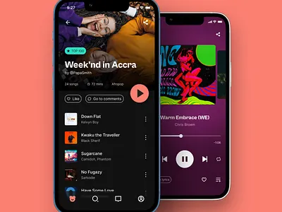 Playbear - A social music app app dashobard design ios app logo mobile music playlist spotify twitter typography ui ux