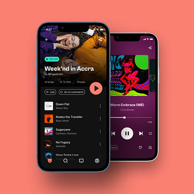 Playbear - A social music app app dashobard design ios app logo mobile music playlist spotify twitter typography ui ux