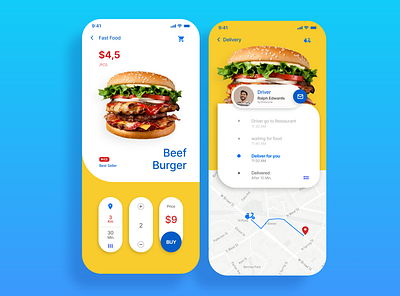 Food UI / UX branding design ui uiux