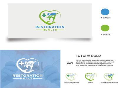 Restoration Health dental and medical logo design abbulance art branding business logo care clenic dental doctor fiverr graphic design health healthcare hospital logo logo logo design medical modern logo pharmacy restoration health wellness logo