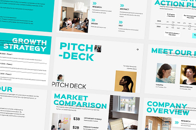 Pitch Deck Presentation Template aesthetic business company design exploration graphic design pitch deck presentation slide deck template typography