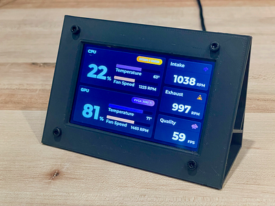 PC Status Monitor 3d print computer pc stats