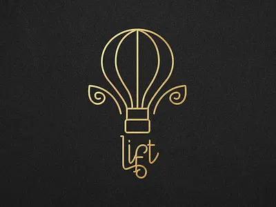 Lift // Hot Air Balloon Logo #dailylogochallenge DAY 2 brand identity branding design graphic design logo logo design logofolio logos marks minimal design