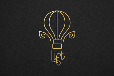 Lift // Hot Air Balloon Logo #dailylogochallenge DAY 2 brand identity branding design graphic design logo logo design logofolio logos marks minimal design