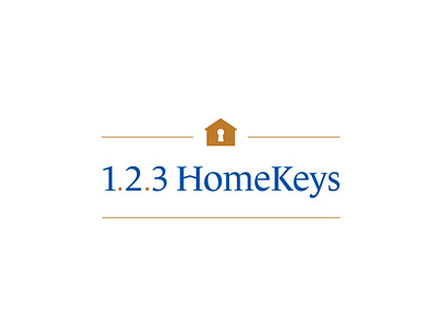 1.2.3 HomeKeys branding house key logo real estate