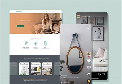 CX - Decorbox business model canvas case study customer cx decor experience journey map landing persona ui ux value proposition canvas