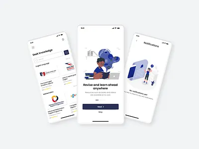 Accra International School Mobile App design education learn mobile app school student ui uiux ux