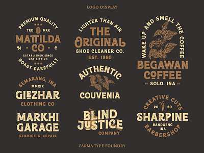 Logo Collection advertisement apparel logo badge branding coffee logo custom fonts custom logo distressed logo fonts grunge logo logo logotype packaging retro logo vintage vintage badge vintage design vintage label vintage logo wordmark