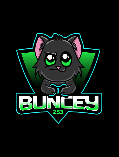 Buncey Gaming Logo branding design esports flat logo gaming graphic design illustration illustrator logo vector