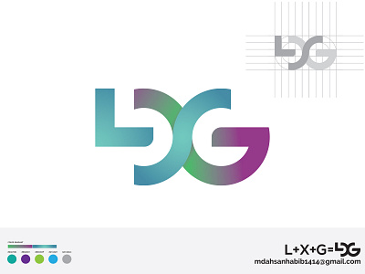 LXG logo bestlogo brandidentity branding color design lattermark logo logo banding logo design logoawesome logodesign logodesigner logomaker logos lsg logo lxg logo minimalist logo unique logo vector wordmark