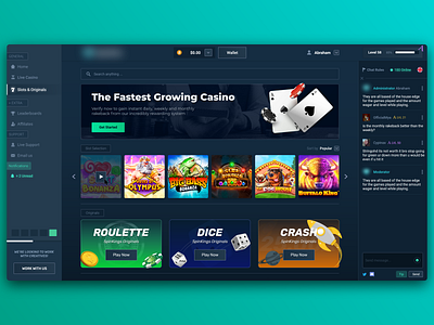 Crypto Casino Design | Home Page (Slots & House Games) casino casino design crypto crypto casino csgo design gambling game design slots ui ui design ui ux uiux ux web design webdesign