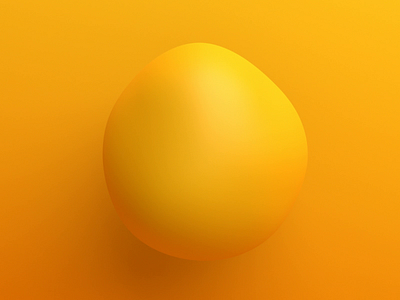 Yellow bubble 3d abstract animation art blender bubble clean color design loop minimalist motion graphics render shape simple sphere visual yellow