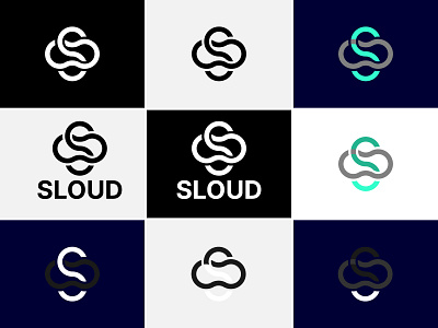 Modern S Letter Sloud Logo Design Concept. app icon brand brand and identity branding cloud design ecommerce illustration logo logo design minimal modern print s letter logo simple smile tech technology typography vector