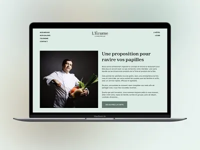 UX UI for an hotel restaurant ui ux