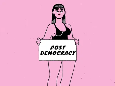 Post Democracy 2d after affects animation illustration motion vector