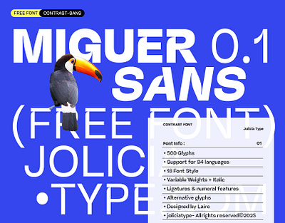 Miguer Sans - Free Font branding font font free font freebies grotesk grotesque modern font packaging typeface typography