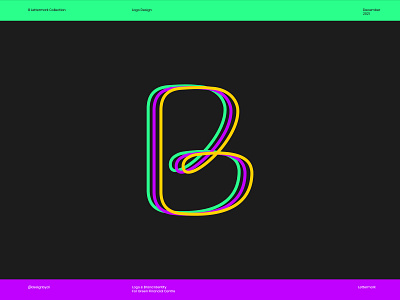 B lettermark logo (for sale) alphabet b b logo brand identity branding colorful identity lettermark letters lineart logo logomark logos mark minimal modern simple