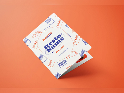 Bifold Food Menu bifold bifold brochure bifold menu cafe menu food menu graphicook graphicook studio menu menu design menu template restaurant menu white menu