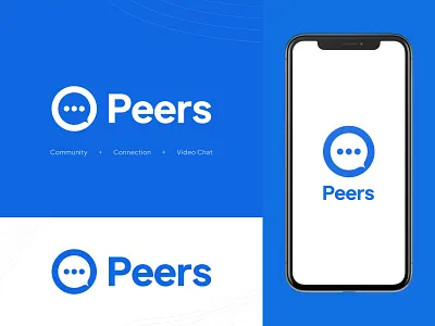 Peers software logo brand brand book branding design kit design system graphic design home page identity logo main logo ui virtual