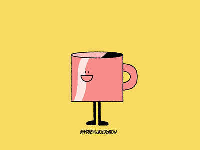 Case of the Mondays animation childrens book coffee cup dance dancing editorial illustration illustration legs morning morning person vector