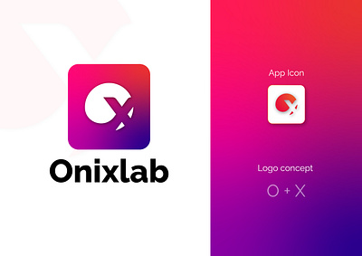 Onixlab agency app brand branding creative design graphic design illustration logo logoart logodesign logomark minimal minimalist mobileapp onixlab ui unique ux web