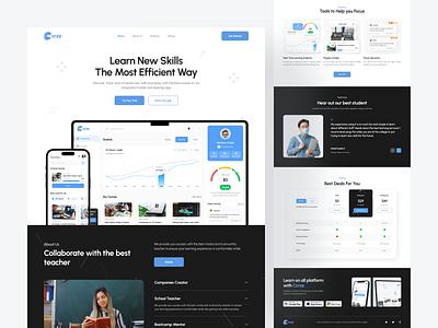 Corze - Saas Landing Page about branding clean dashboard design features flat footer graphic design hero illustration landing page logo mockup pricing saas testimony ui user interface ux