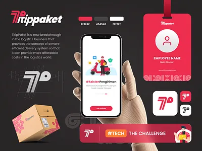 Titippaket - Branding Project box brand brand identity branding delivery service expedition illustration lettermark logo real project study case visual identity wordmark