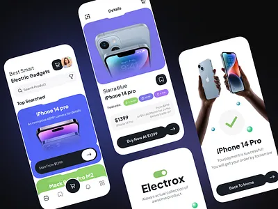 E-Commerce Gadget Store Mobile App app app design electronics store gadget app gadget store gadget store mobile ios 14 marketplace gadget mobile mobile app mobile app design mobile shopping mobile store mobile store app phone app product design shopping app splash screen store app store design