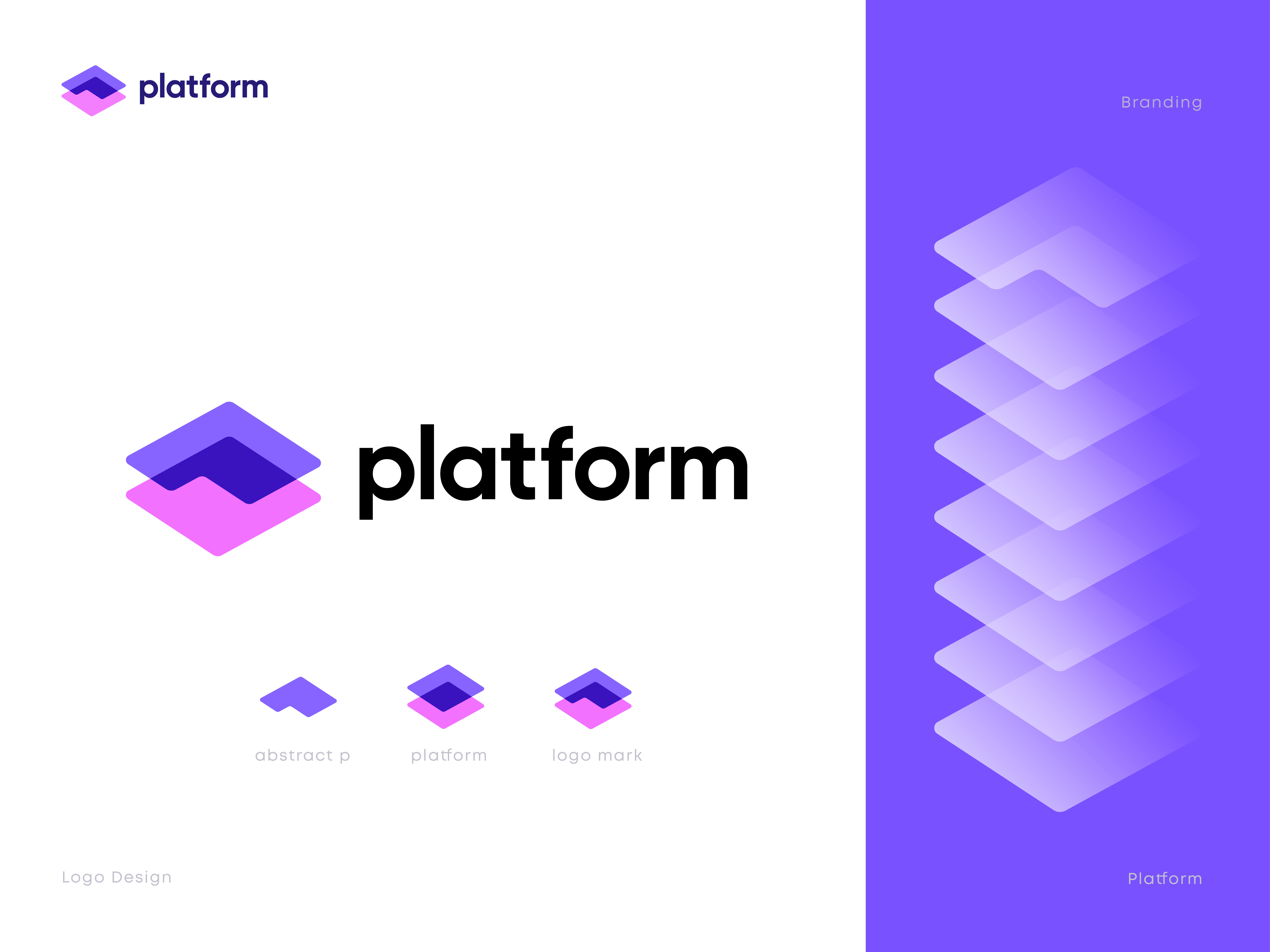 Platform Logo Concept best logo designer brand brand identity branding conceptual logo creative logo icon identity logo logo design logo ideas logodesign logomark logos logotype mark modern logo overlay logo typography vector