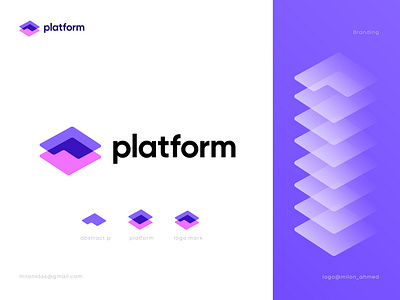 Platform Logo Concept best logo designer brand brand identity branding conceptual logo creative logo icon identity logo logo design logo ideas logo mark logodesign logomark logos logotype modern logo overlay logo typography vector