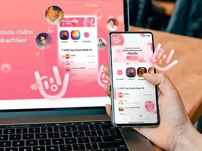 T-POP Application app application branding design ios logo ui ux