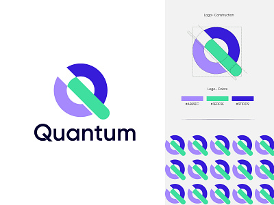 Quantum l logo design l minimalist logo brand design brand identity branding clean design corporate logo creative ecommerce fintech flat logo futuristic logo identity design logo logo designer logo mark logotypo minimal minimalist logo modern logo professional logo design typography