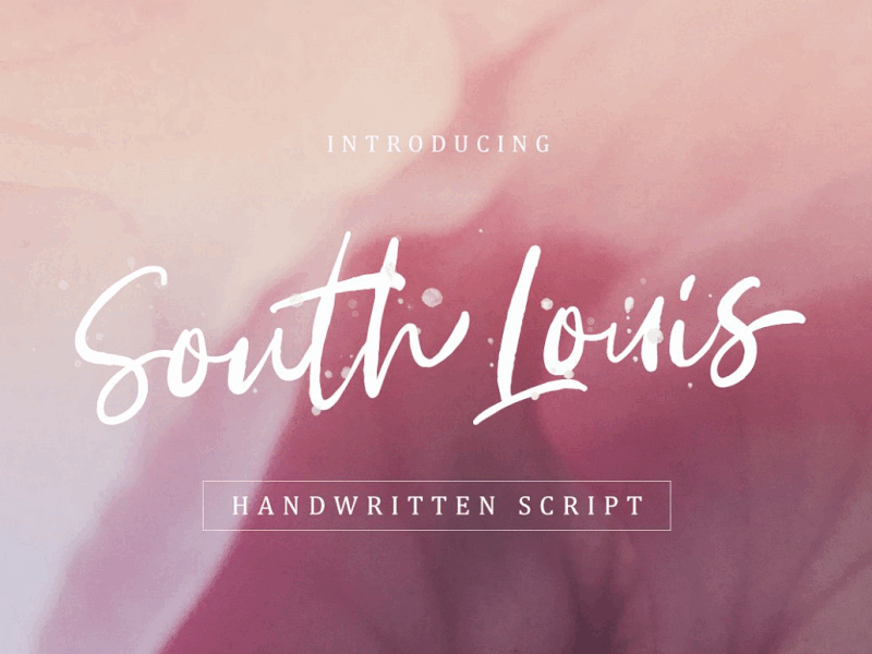 South Louis - Handwritten Script freebies modern