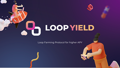 LOOP YIELD branding design illustration logo