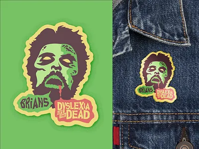 Dyslexia of the Dead funny horror stickermule zombie