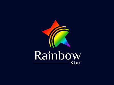 Rainbow Star app icon brand identity brand identity development brand mark branding clean design e commerce graphic design illustration letter mark logo logo design logo mark logotypo minimalist logo motion graphics professional logo star logo start up symbol