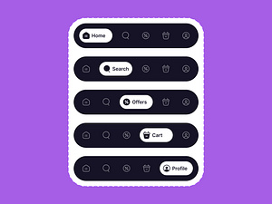 Tab Bar by Zesan h. on Dribbble