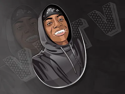 Custom Afro American Cool Illustration design graphic design illustration logo vector