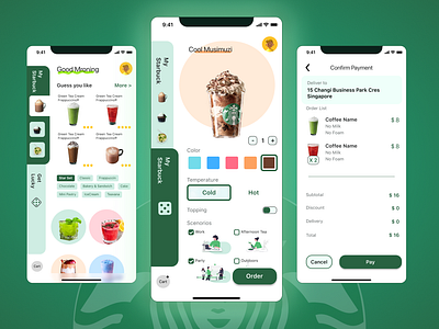 Startbuck APP Redesign app starbuck ui