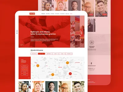 Corporate Careers Website business button career careers corporate design employee employer form gas station header job jobs map process recruitment red slider ui website