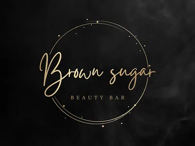 Beauty bar Brown sugar creative concept premium luxury logo beauty logo beauty product beauty salon boutique logo brown sugar clothing logo cosmetic logo fashion logo feminine logo floral logo luxury logo salon logo signature logo spa logo watercolor logo