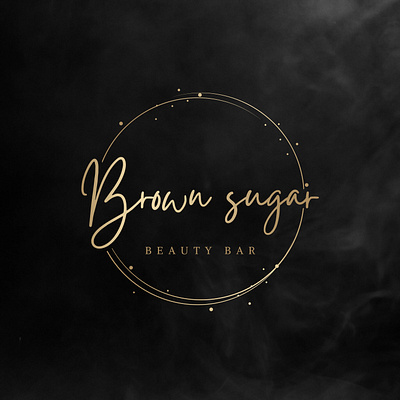 Beauty bar Brown sugar creative concept premium luxury logo beauty logo beauty product beauty salon boutique logo brown sugar clothing logo cosmetic logo fashion logo feminine logo floral logo luxury logo salon logo signature logo spa logo watercolor logo